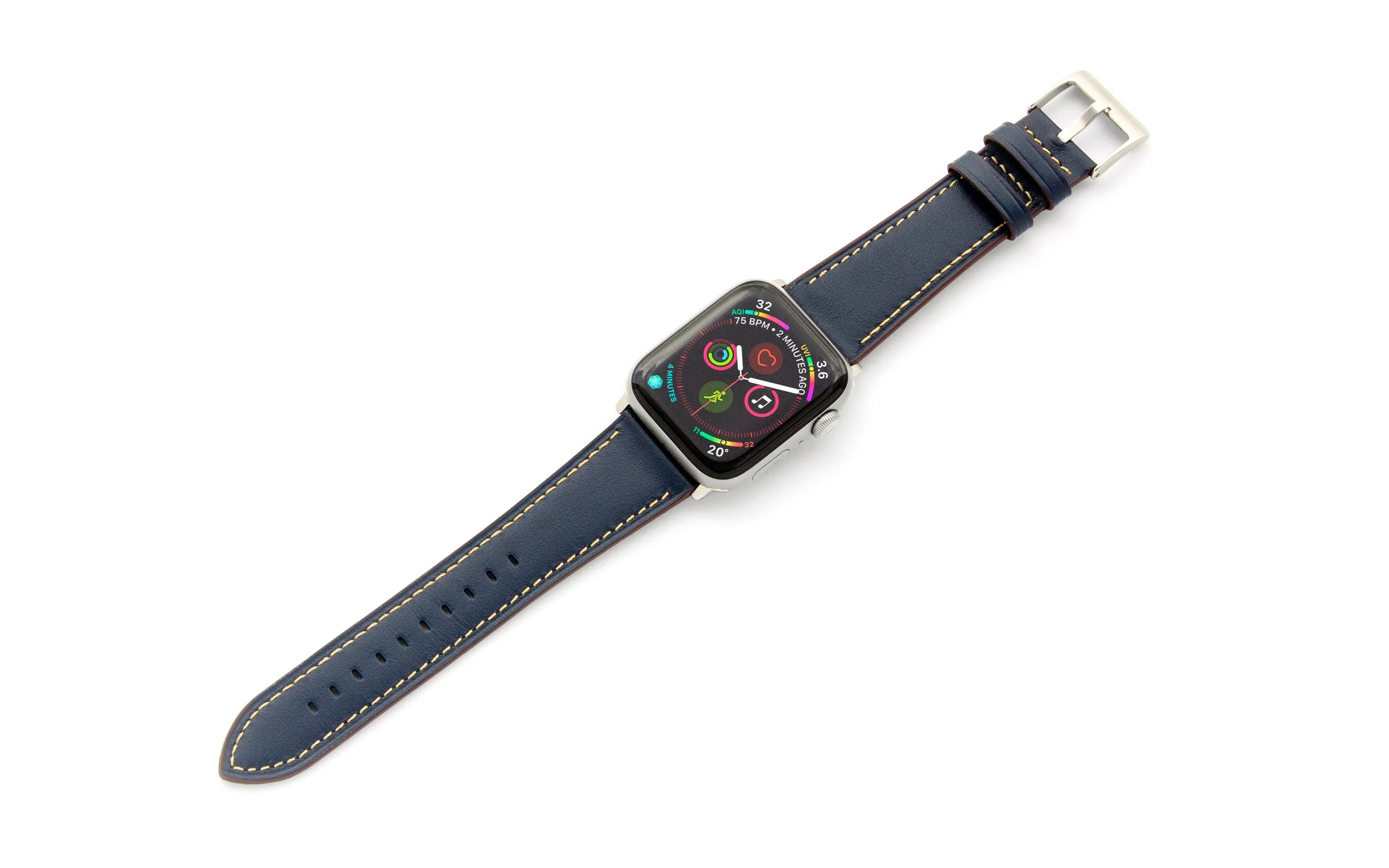 Torrii Watch 40/41/42 Mm Strap - Dark Blue Leather - Tashqila Torrii Watch 40/41/42 Mm Strap - Dark Blue Leather - Tashqila